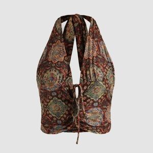 Boho Paisley Halter Tank Top from Shop Cider